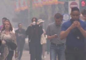 Дым от лесных пожаров угрожает людям в крупных городах Канады