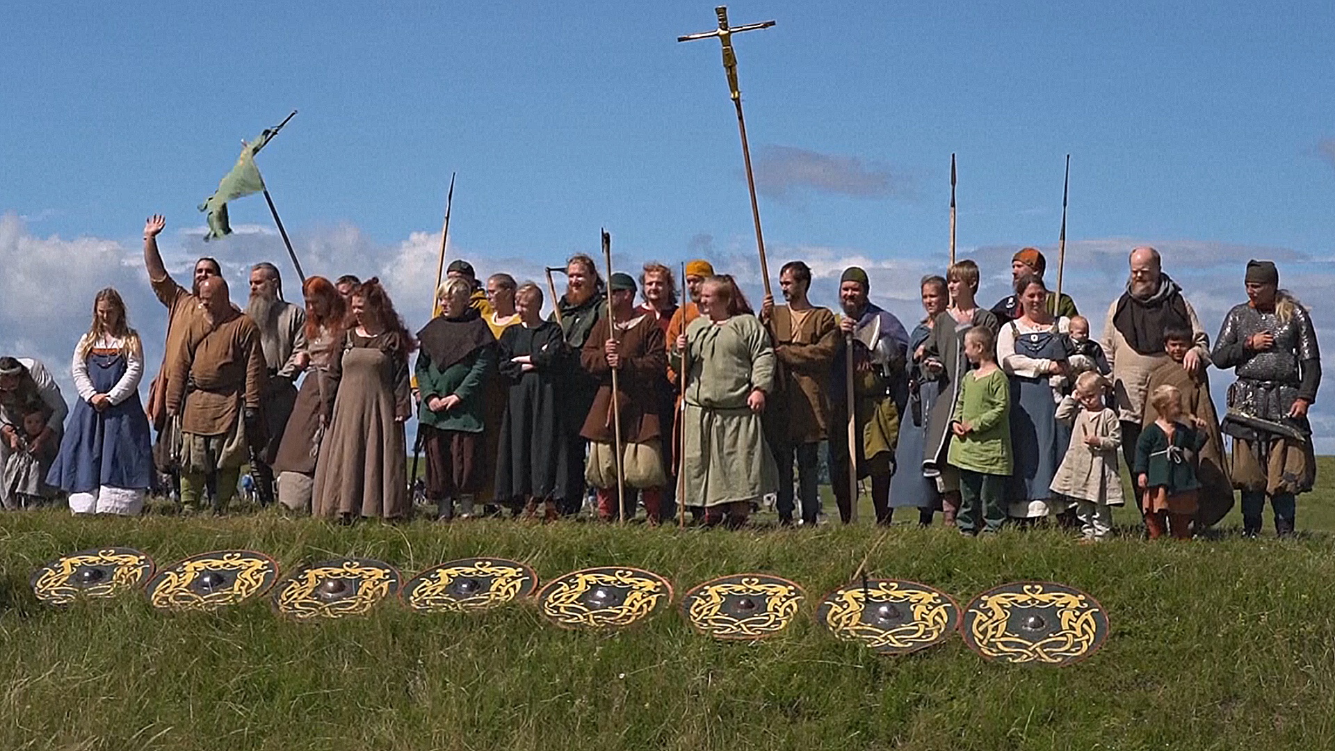 Реконструкцию боёв викингов провели в Дании