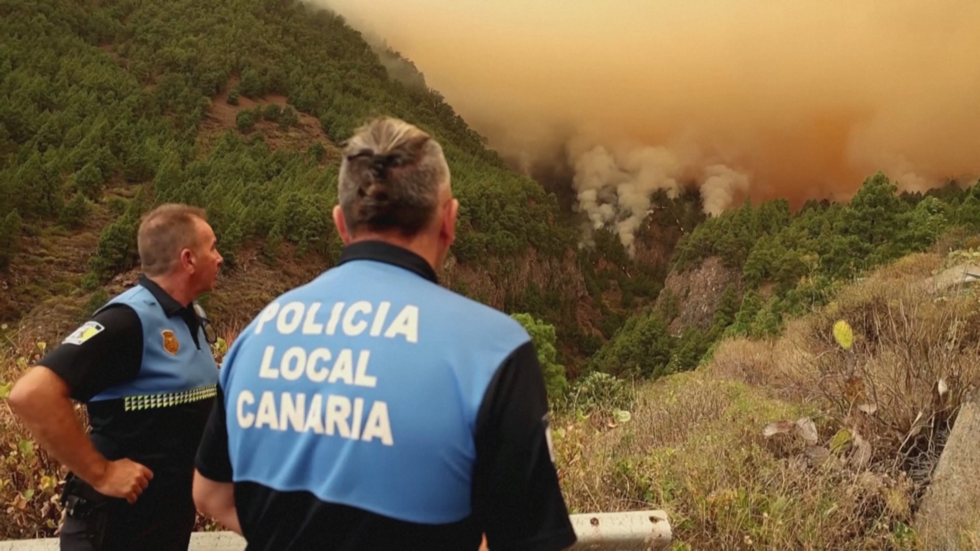 Сильный пожар на Тенерифе: пожарным мешает сложный ландшафт