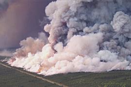 Канадская провинция окутана смогом из-за лесных пожаров, но ожидают дождей
