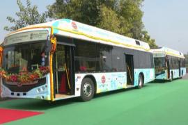 В Индии впервые запустили автобусы на водороде