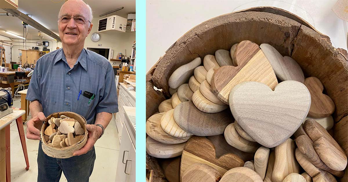 Зачем дедушка уже 20 лет дарит деревянные сердца