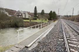 В Бельгии из-за наводнений встало железнодорожное сообщение с Люксембургом