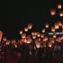 Сотни светящихся фонариков запустили на Тайване в честь года Дракона