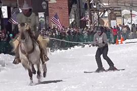 Гонки в стиле Дикого Запада: соревнования по конному скиджорингу прошли в США