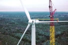 Крупнейшую в мире деревянную ветряную турбину построили в Швеции