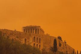 Афины накрыла пыльная буря из Сахары