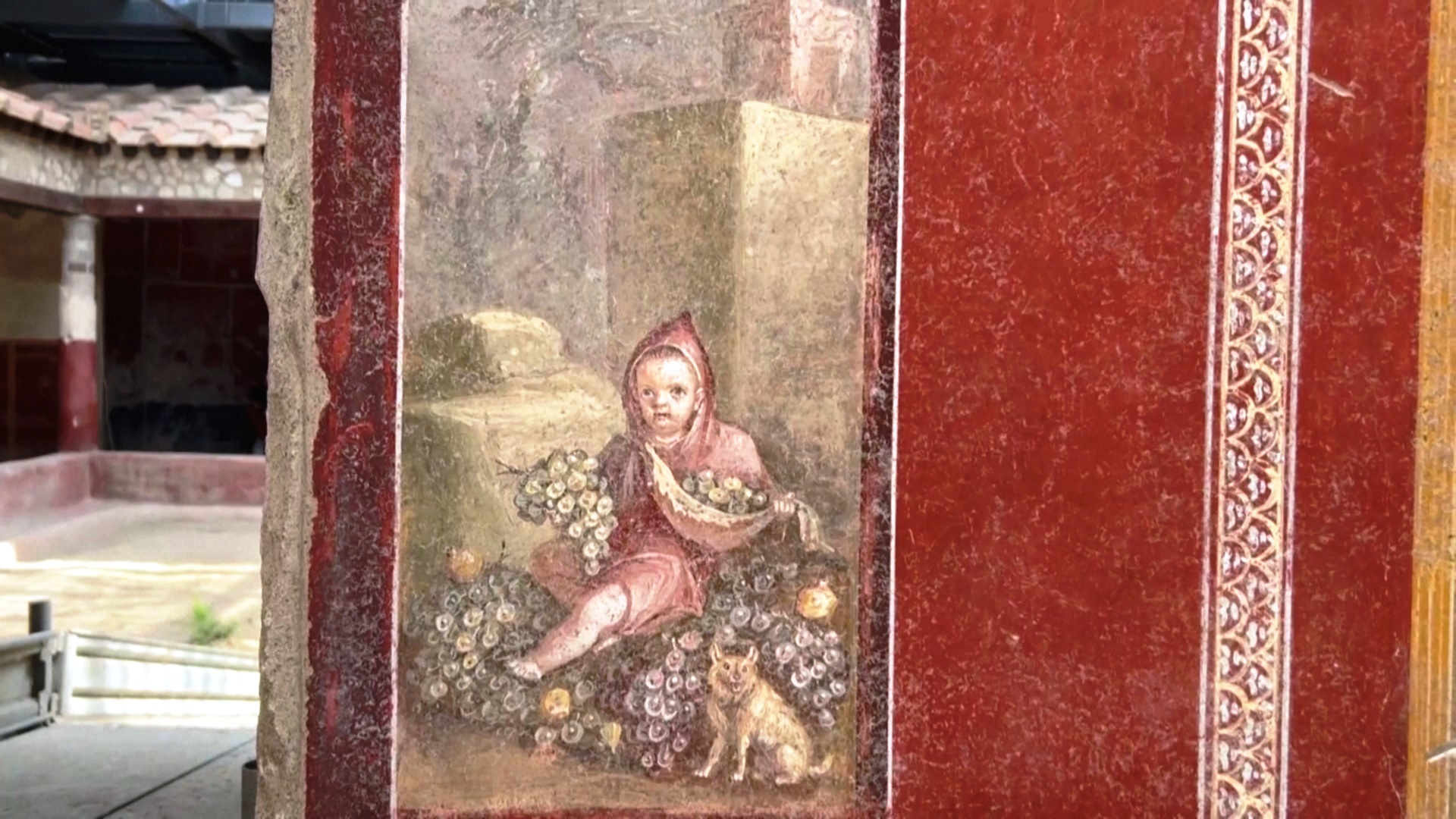 В Помпеях на стенах здания нашли детские рисунки возрастом 2000 лет