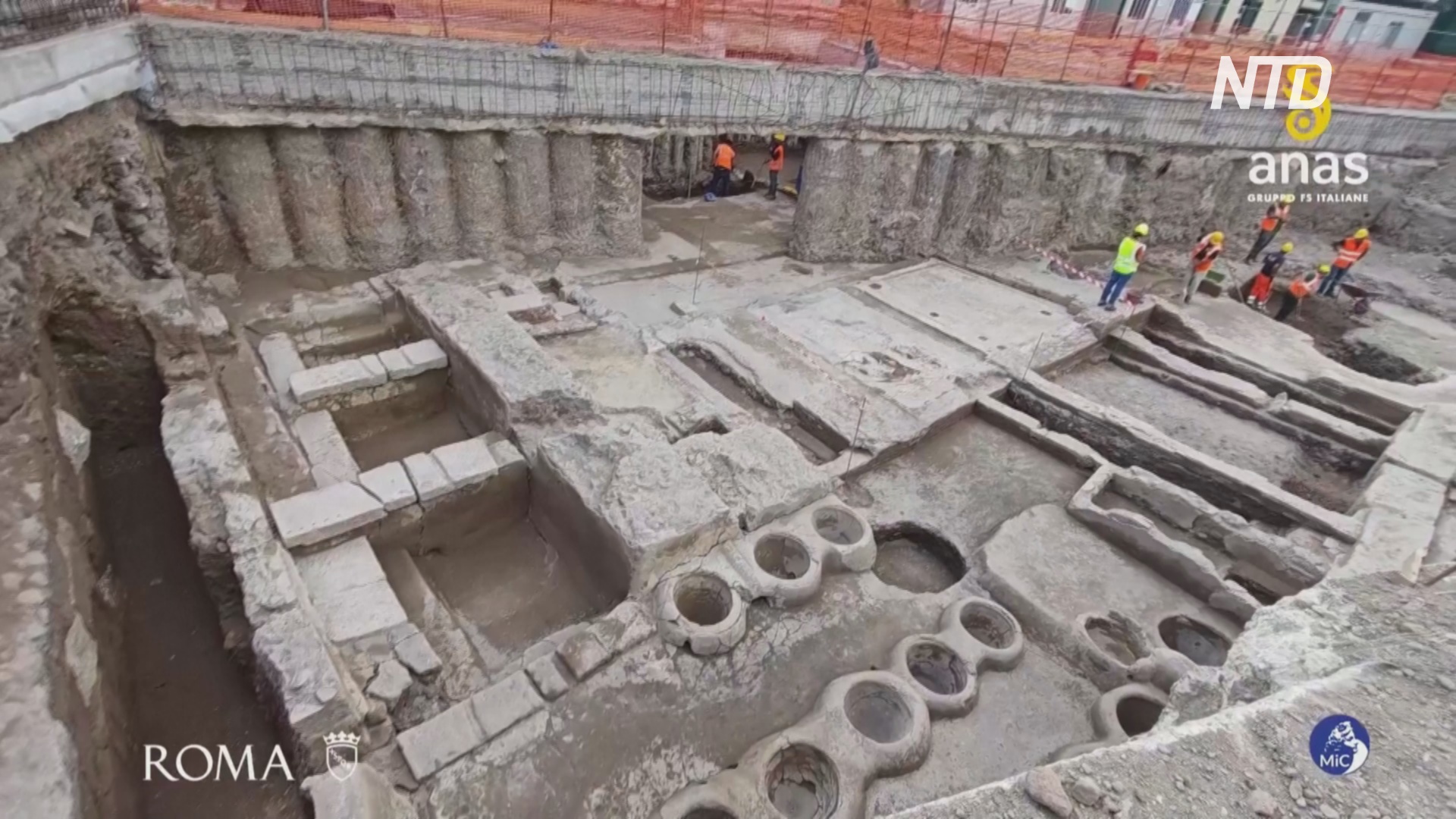 Руины древнеримской прачечной обнаружили во время строительных работ рядом с Ватиканом