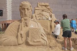 Фестиваль песчаных скульптур в Санкт-Петербурге посвятили Пушкину и Невскому
