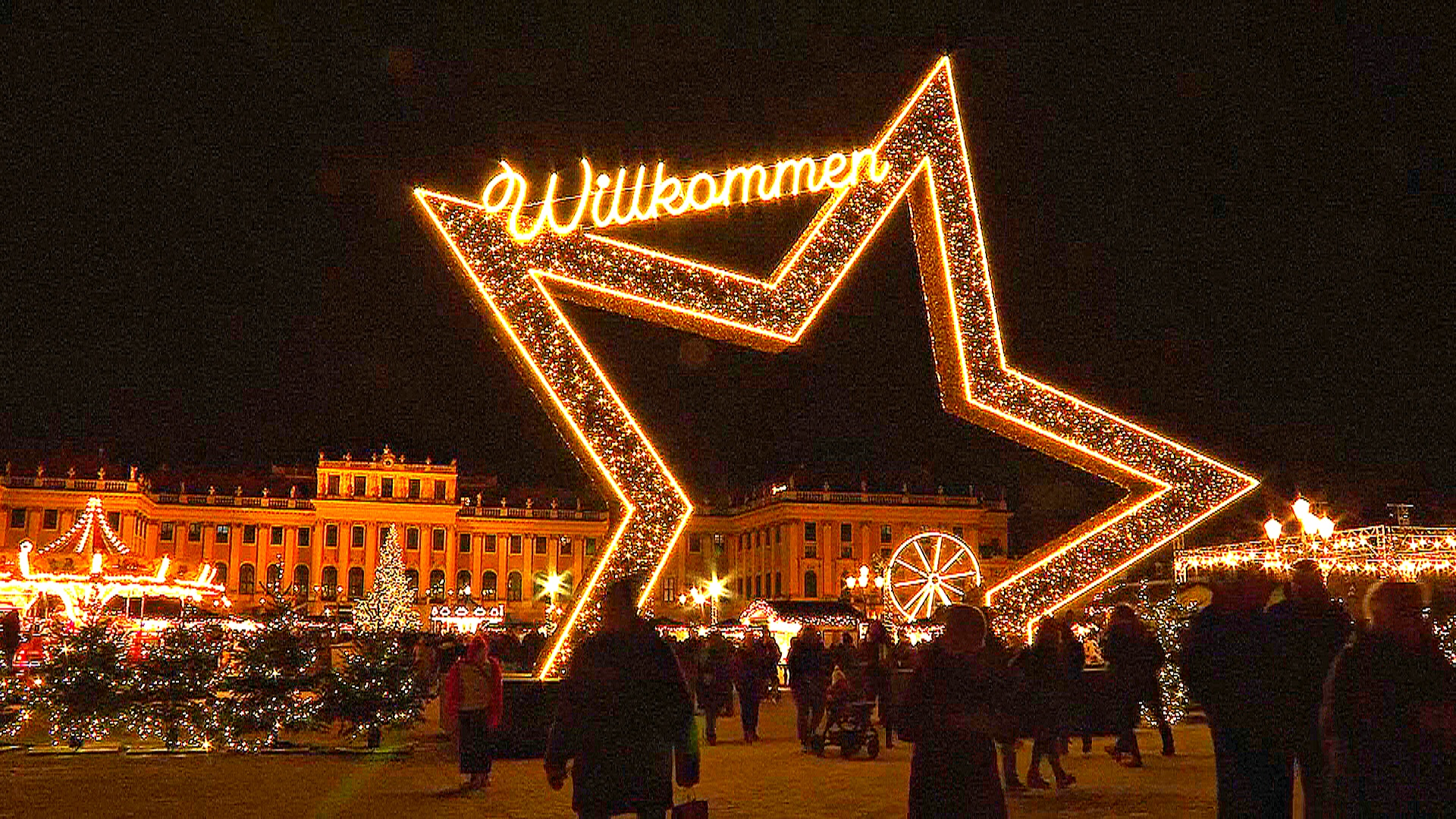 Огни рождественских ярмарок вспыхнули в Вене Огни рождественских ярмарок вспыхнули в Вене