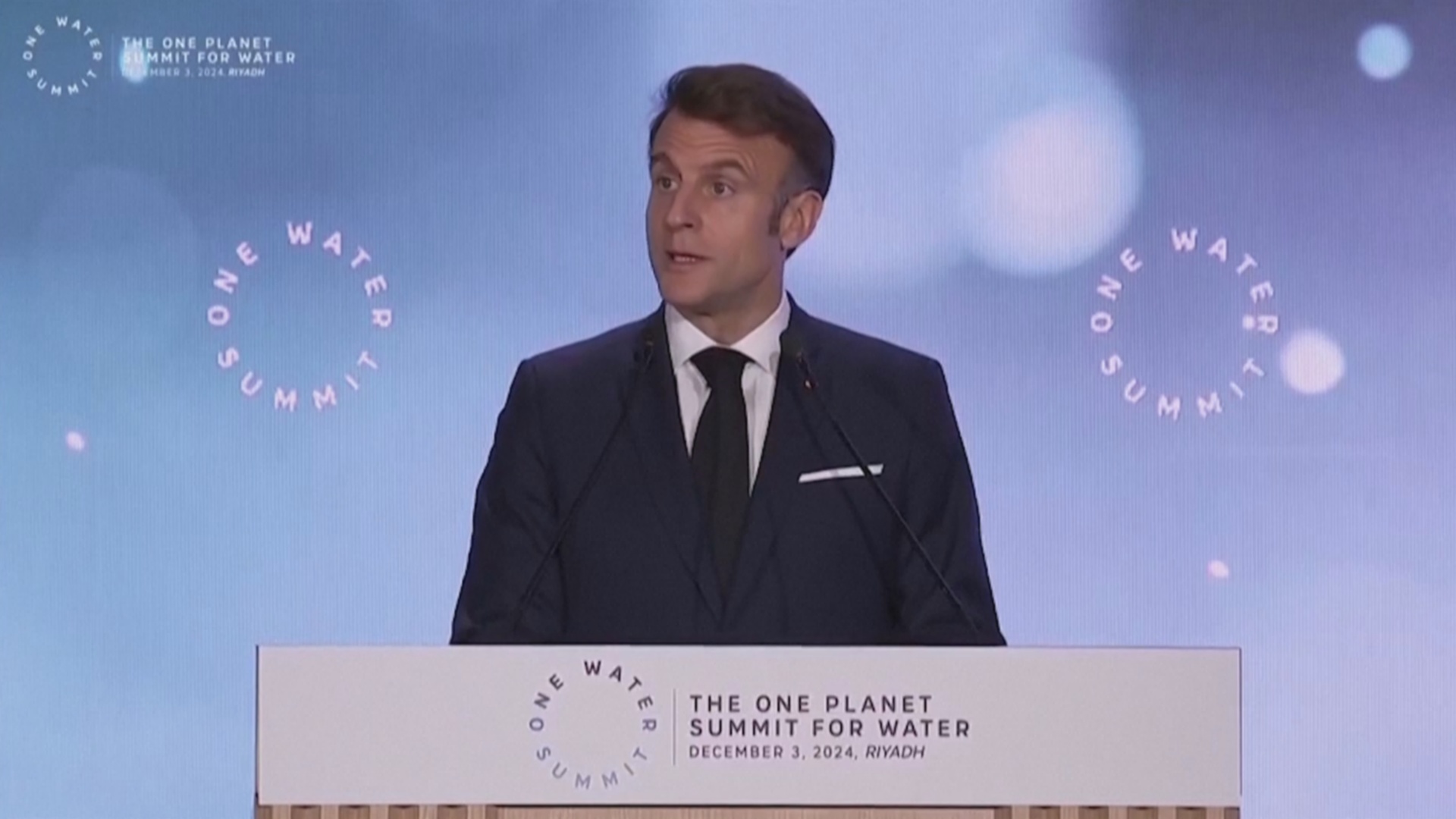 Макрон призывает к созданию глобальной «водной коалиции»