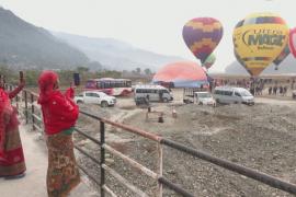 В Непале впервые проходит международный фестиваль воздушных шаров