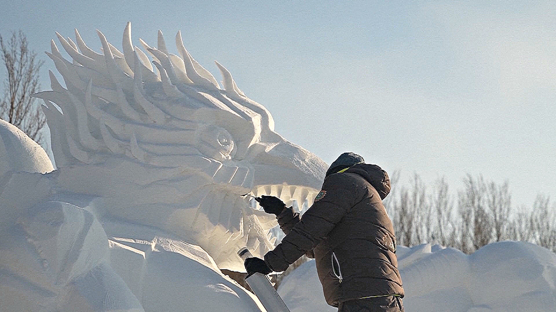 Снежные и ледяные скульптуры украсили Харбин в Китае Снежные и ледяные скульптуры украсили Харбин в Китае