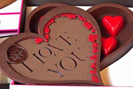 Шоколад превращается в роскошный подарок ко Дню святого Валентина