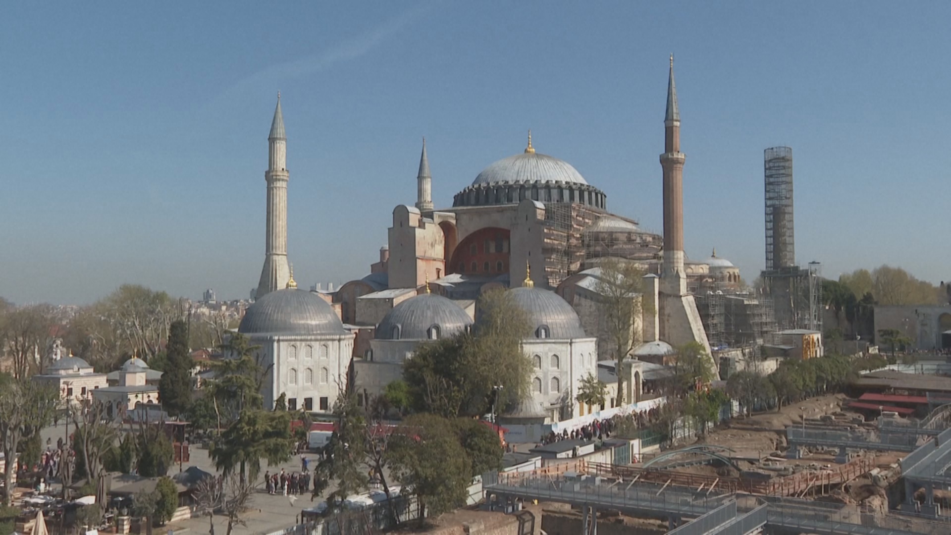 Огромный купол собора Святой Софии в Стамбуле отремонтируют и укрепят