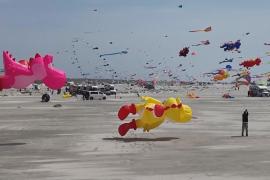 Сотни воздушных змеев украсили небо над островом Фанё в Дании