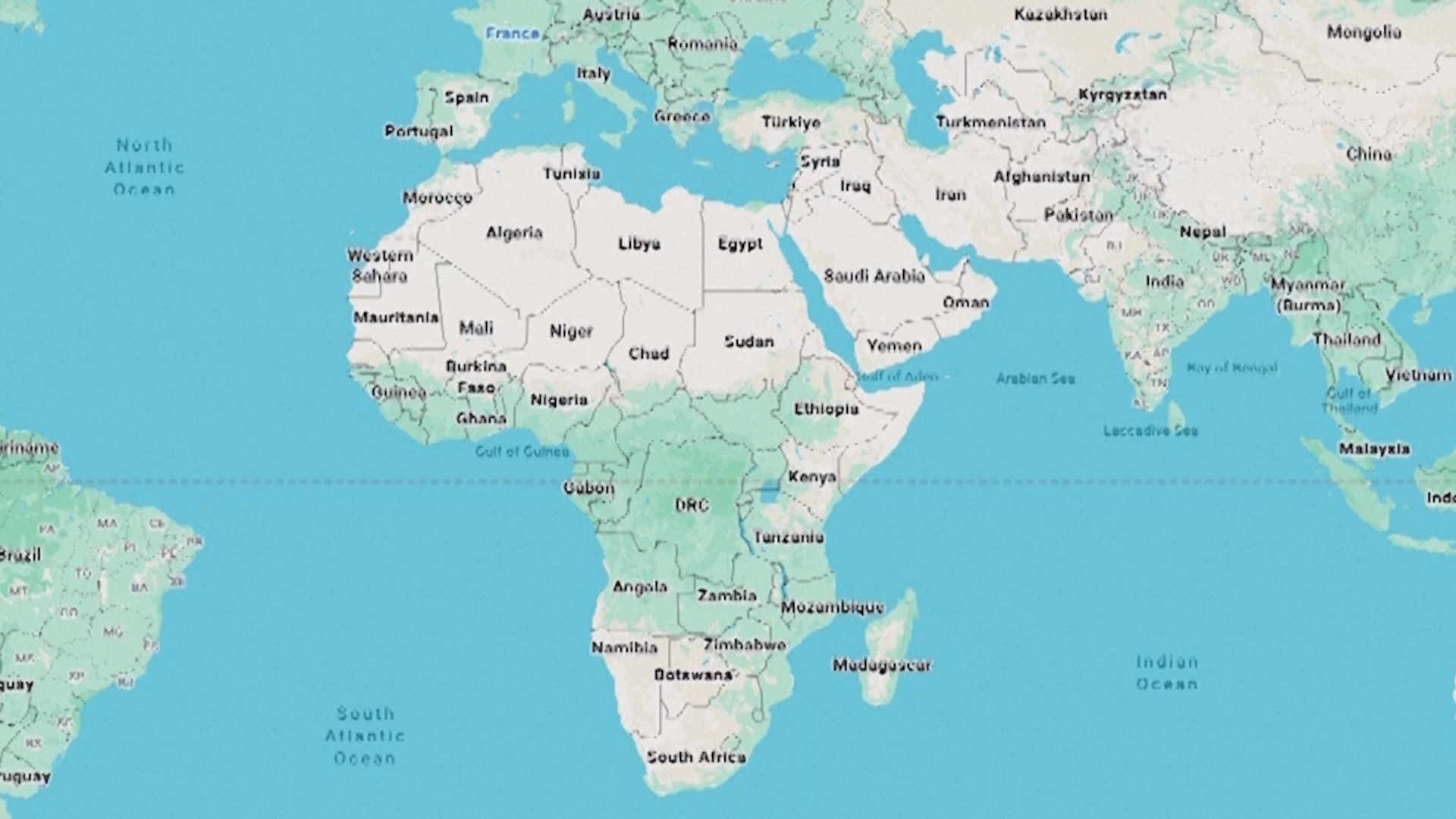 Африканский союз призывает использовать карту мира, отражающую истинные размеры континентов