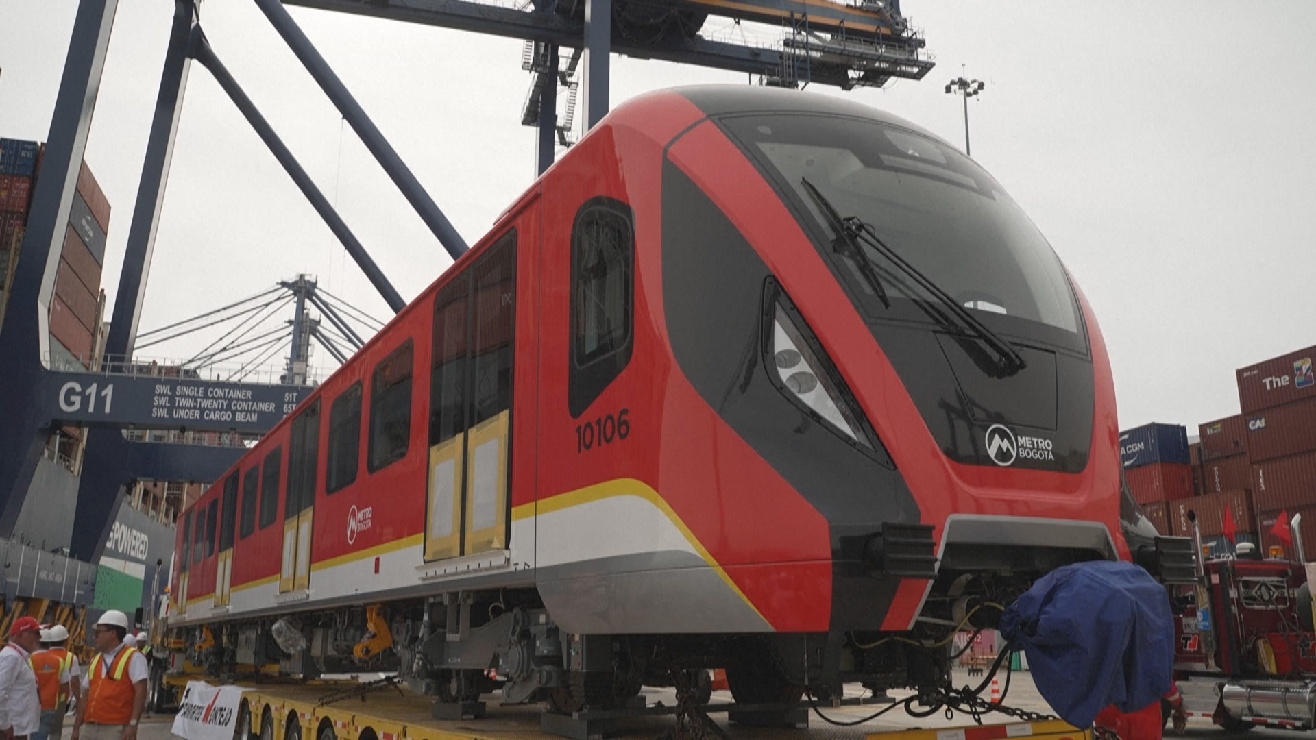 Первый поезд для строящегося метро Боготы прибыл в Колумбию Первый поезд для строящегося метро Боготы прибыл в Колумбию