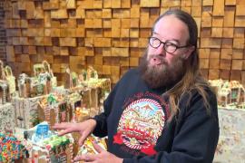 Шеф-повар из Нью-Йорка создал пряничную деревню из 755 домиков