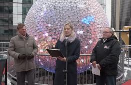 Более 5000 новых кристаллов вмонтировали в новогодний шар на Таймс-сквер