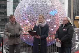 Более 5000 новых кристаллов вмонтировали в новогодний шар на Таймс-сквер