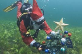 Санта-Клаус путешествует по миру и участвует в забегах и регатах