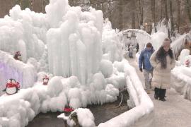 Ледяное королевство каждую зиму появляется среди  Юлианских Альп в Словении