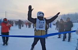 Десятки бегунов пробежали зимний марафон в Якутии при – 41°C