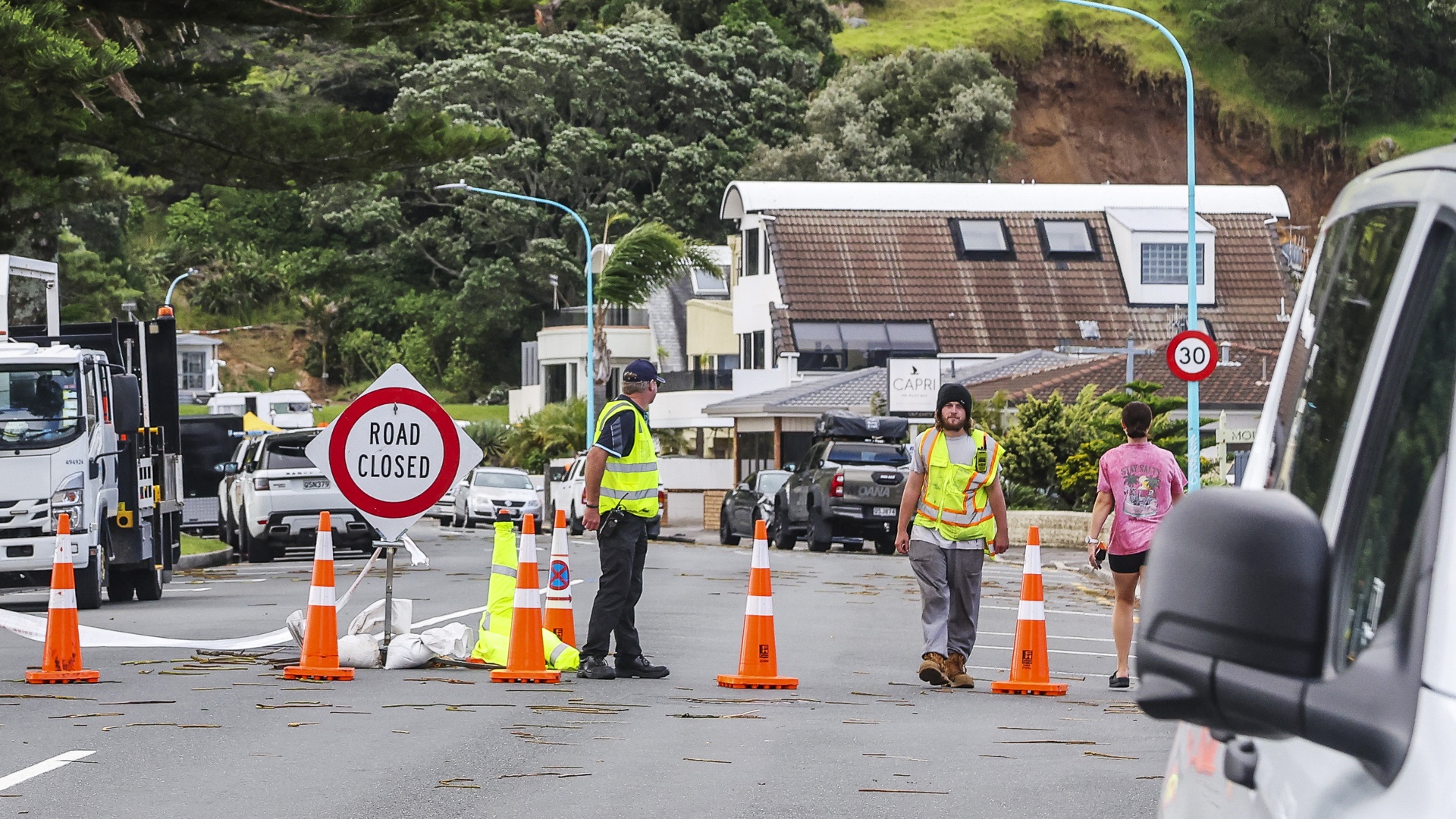 Оползень сошёл на кемпинг в Новой Зеландии