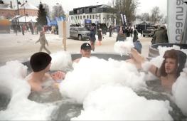 Мороз и баня: 900 любителей попариться поучаствовали в сауне-марафоне в Эстонии