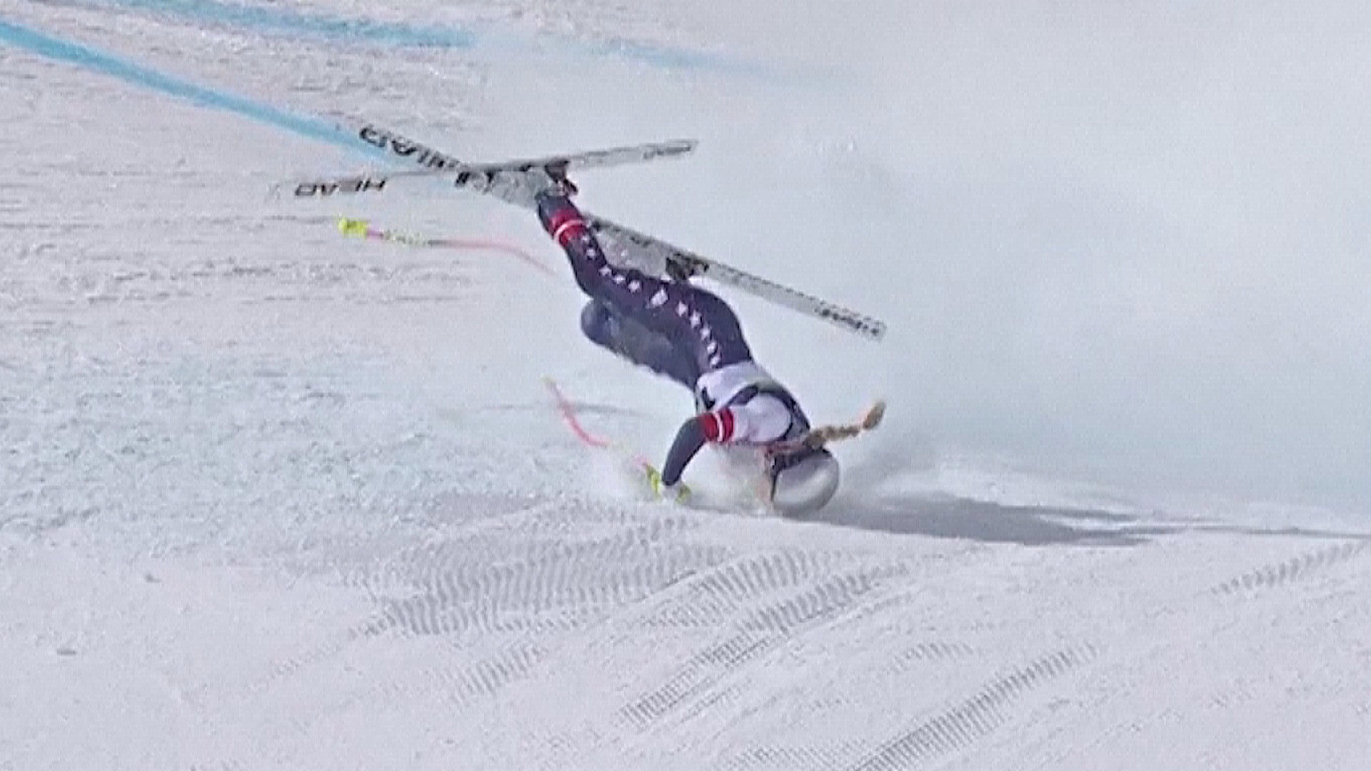 Падение на скоростном спуске Олимпиады: американка пострадала в борьбе за золото