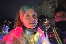 Забег с гирляндами: в ночном в Копенгагене стало светлее