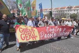 Всеобщая забастовка в Португалии парализовала движение поездов и самолётов
