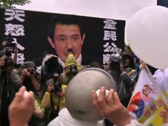 Тайваньцы недовольны переизбранным президентом