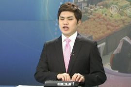 Слепой диктор ведет новости в Южной Корее