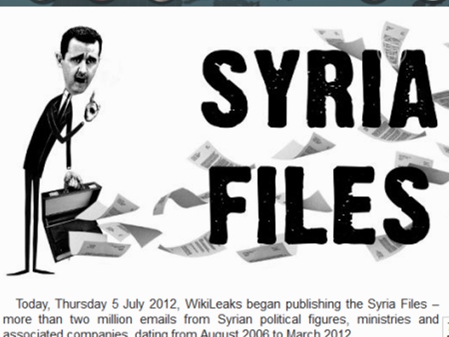 WikiLeaks опубликует «сирийское досье»