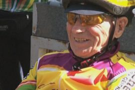 100-летний велосипедист установил мировой рекорд