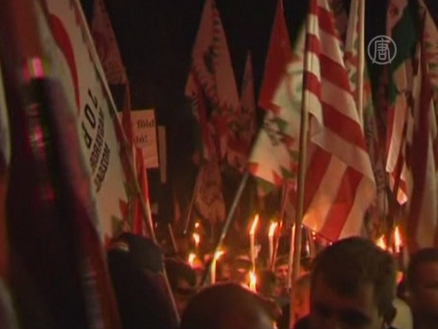 Националисты Венгрии протестуют против цыган