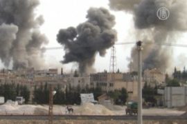 Войска Асада бомбят приграничный город