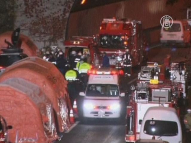 Обрушение тоннеля в Японии: погибших уже 9