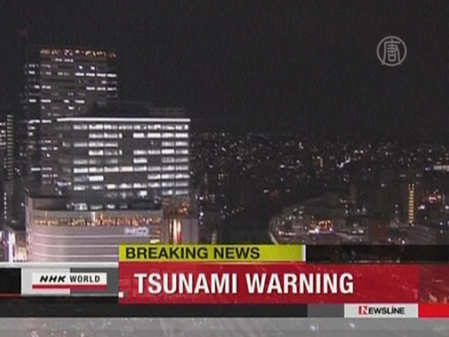 Землетрясение в Японии повлекло метровое цунами