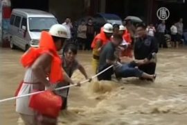 Наводнение в Китае: 55 погибших