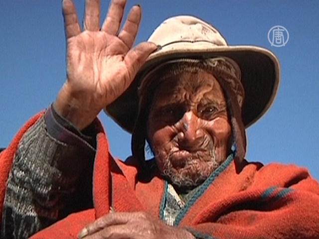 Высоко в Андах живет дедушка возрастом 123 года