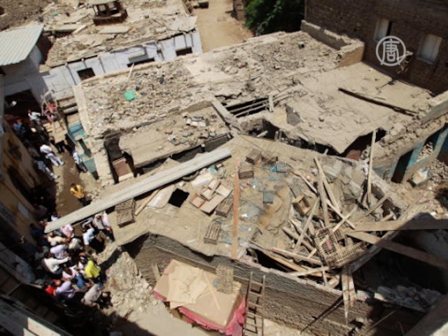 В Александрии рухнул 7-этажный дом