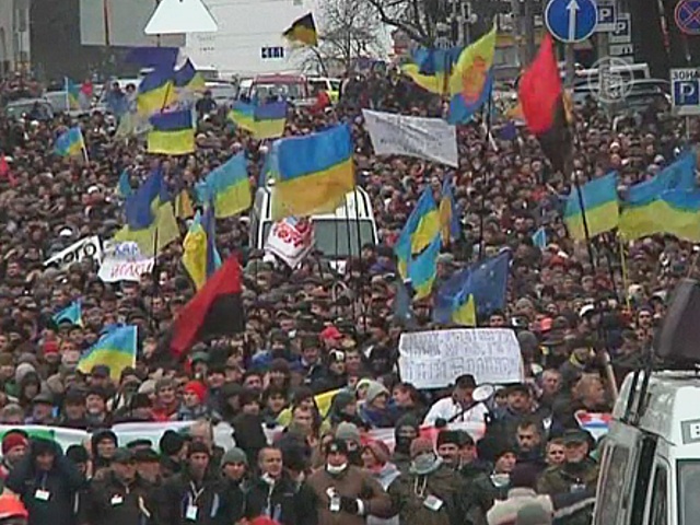 В центре Киева – миллион протестующих