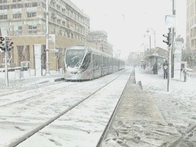 Из-за снегопада Иерусалим превратился «в Сибирь»