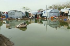 Беженцев в Южном Судане заливает дождями