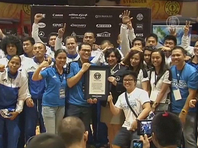На Филиппинах баскетболисты побили рекорд Гиннесса