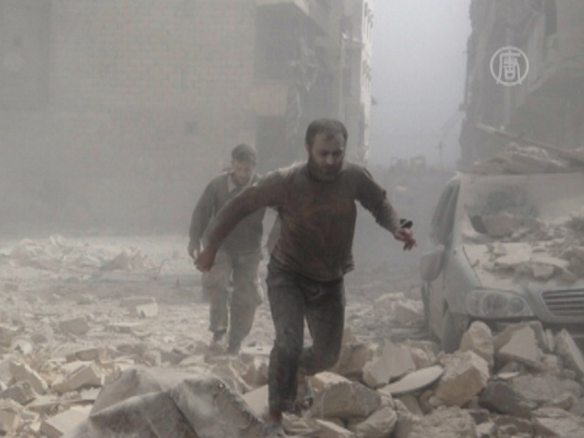 В Алеппо воздушные атаки привели к жертвам